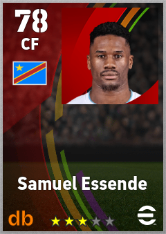Samuel Essende — CF, OVR 78, MAX 78