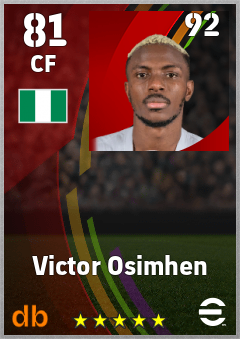 Victor Osimhen eFootball player card