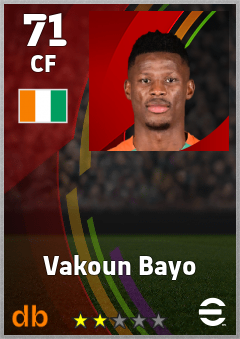 Vakoun Bayo eFootball player card