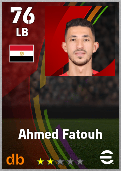 Ahmed Fatouh — LB, OVR 76, MAX 76