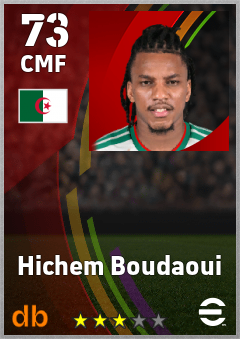 Hichem Boudaoui eFootball player card