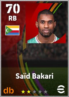 Saïd Bakari eFootball player card