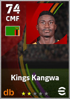 Kings Kangwa — CMF, OVR 74, MAX 74