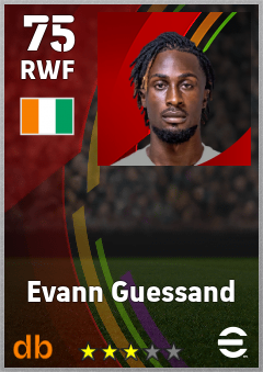 Evann Guessand eFootball player card