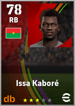 Issa Kaboré — RB, OVR 78, MAX 78