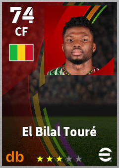 El Bilal Touré eFootball player card