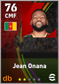 Jean Onana — CMF, OVR 76, MAX 76