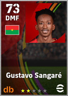 Gustavo Sangaré — DMF, OVR 73, MAX 73