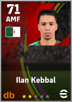 Ilan Kebbal eFootball player card
