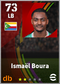 Ismaël Boura — LB, OVR 73, MAX 73