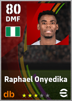 Raphael Onyedika — DMF, OVR 80, MAX 80