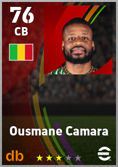 Ousmane Camara — CB, OVR 76, MAX 76