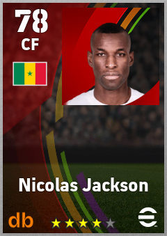 Nicolas Jackson eFootball player card