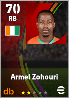 Armel Zohouri eFootball player card