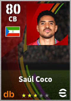 Saúl Coco — CB, OVR 80, MAX 80