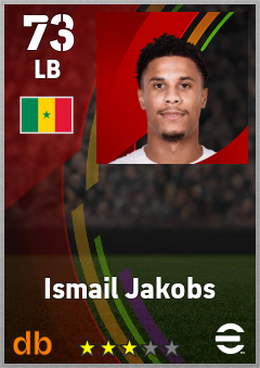 Ismail Jakobs eFootball player card