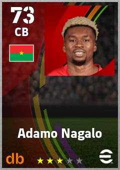 Adamo Nagalo — CB, OVR 73, MAX 73