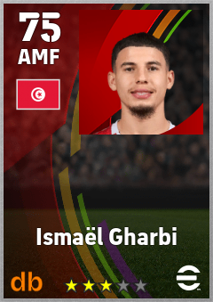 Ismaël Gharbi — AMF, OVR 75, MAX 75