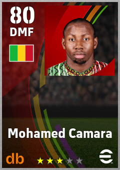 Mohamed Camara — DMF, OVR 80, MAX 80