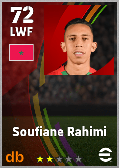 Soufiane Rahimi eFootball player card