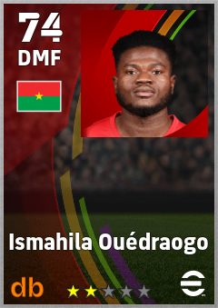 Ismahila Ouédraogo — DMF, OVR 74, MAX 74