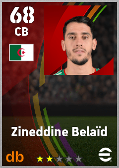 Zineddine Belaïd eFootball player card