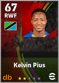 Kelvin Pius — RWF, OVR 67, MAX 67