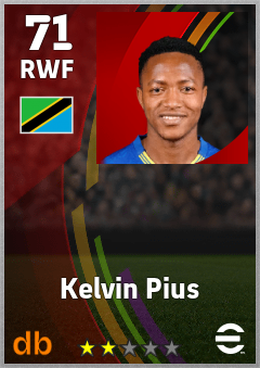 Kelvin Pius — RWF, OVR 71, MAX 71