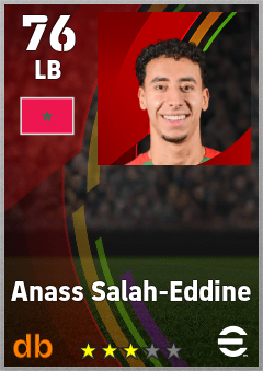 Anass Salah-Eddine — LB, OVR 76, MAX 76