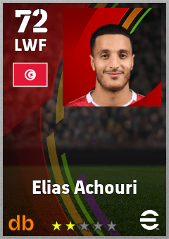 Elias Achouri eFootball player card