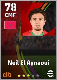 Neil El Aynaoui — CMF, OVR 78, MAX 78