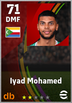 Iyad Mohamed — DMF, OVR 71, MAX 71