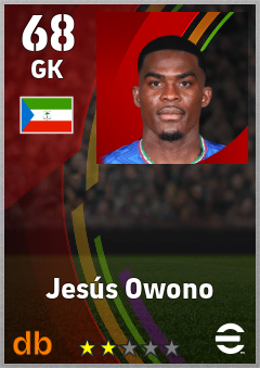 Jesús Owono — GK, OVR 68, MAX 68