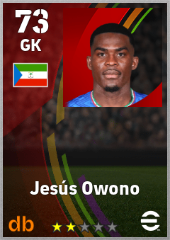Jesús Owono — GK, OVR 73, MAX 73