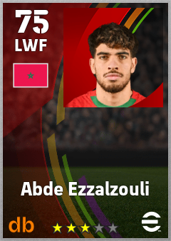 Abde Ezzalzouli eFootball player card
