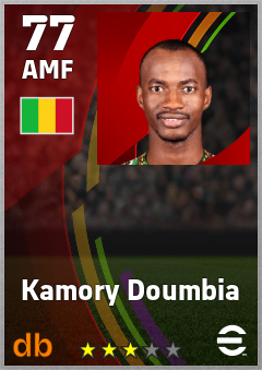 Kamory Doumbia — AMF, OVR 77, MAX 77