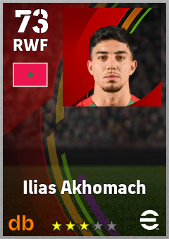 Ilias Akhomach eFootball player card