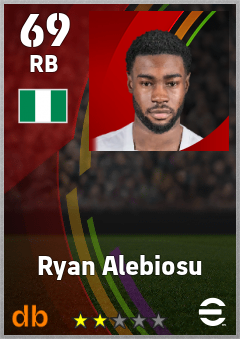 Ryan Alebiosu eFootball player card