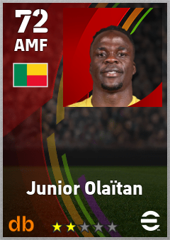 Junior Olaïtan — AMF, OVR 72, MAX 72