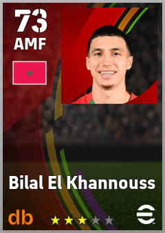 Bilal El Khannouss eFootball player card