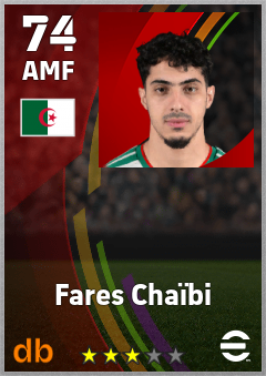 Fares Chaïbi eFootball player card