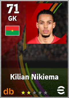 Kilian Nikiema — GK, OVR 71, MAX 71