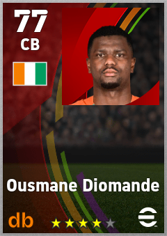Ousmane Diomande eFootball player card
