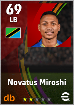 Novatus Miroshi — LB, OVR 69, MAX 69