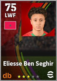 Eliesse Ben Seghir eFootball player card