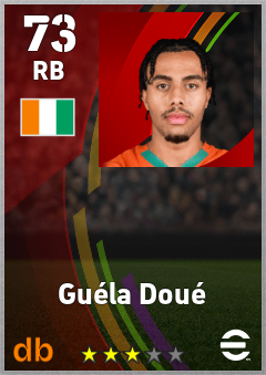 Guéla Doué eFootball player card