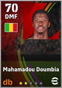 Mahamadou Doumbia — DMF, OVR 70, MAX 70
