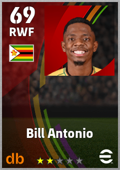 Bill Antonio — RWF, OVR 69, MAX 69