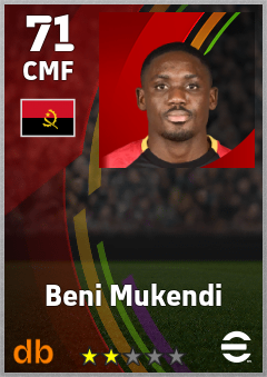 Beni Mukendi eFootball player card