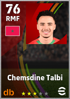 Chemsdine Talbi — RMF, OVR 76, MAX 76